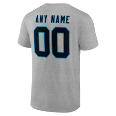 Carolina Panthers Big & Tall Team Authentic Custom T-Shirt - Gray on sale