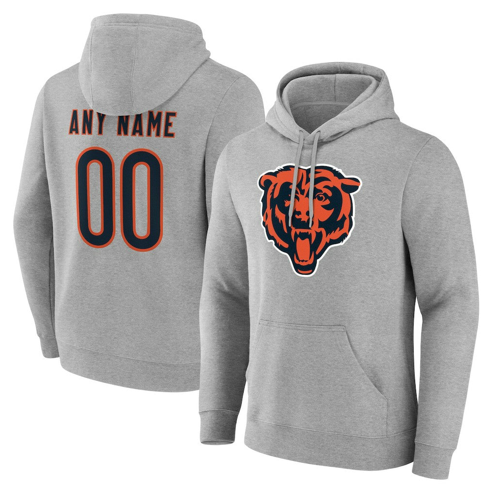 Chicago Bears Big & Tall Team Authentic Custom Hoodie - Gray for sale