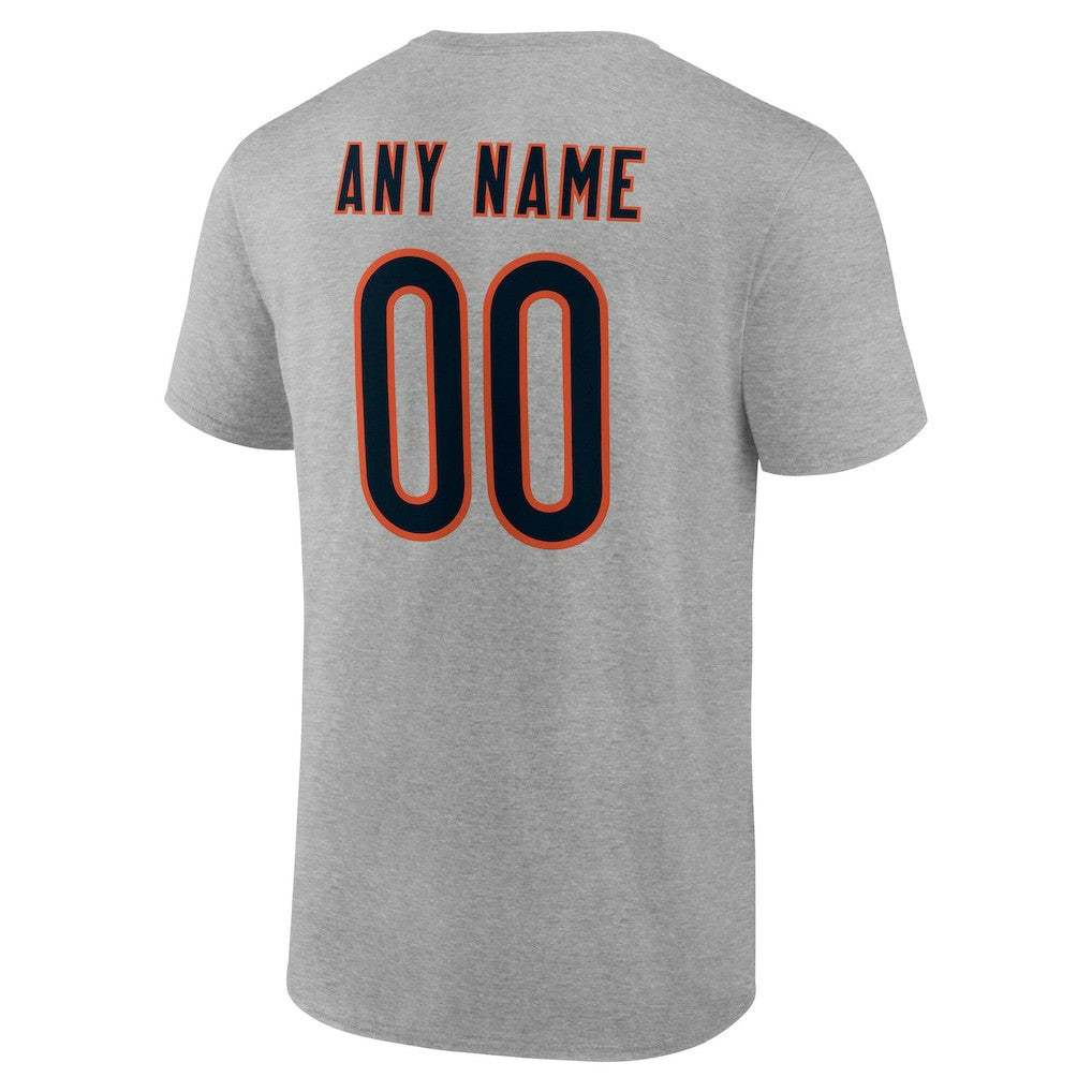 Chicago Bears Big & Tall Team Authentic Custom T-Shirt - Gray outlet