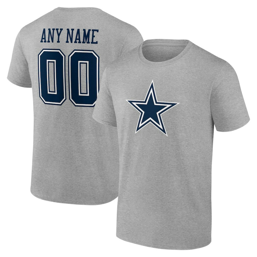 Dallas Cowboys Big & Tall Team Authentic Custom T-Shirt - Gray on sale