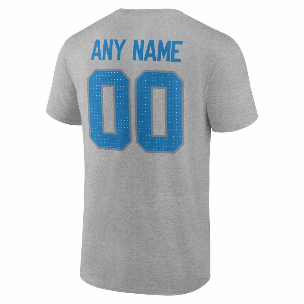 Detroit Lions Big & Tall Team Authentic Custom T-Shirt - Gray outlet