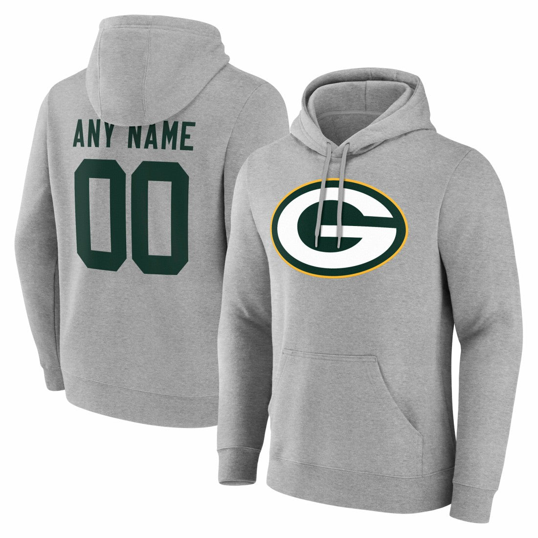 Green Bay Packers Big & Tall Team Authentic Custom Hoodie - Gray online