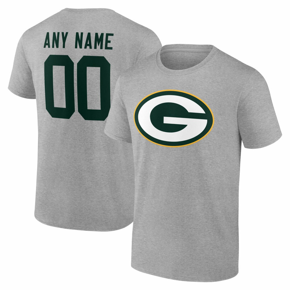 Green Bay Packers Big & Tall Team Authentic Custom T-Shirt - Gray outlet