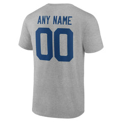 Indianapolis Colts Big & Tall Team Authentic Custom T-Shirt - Gray on sale