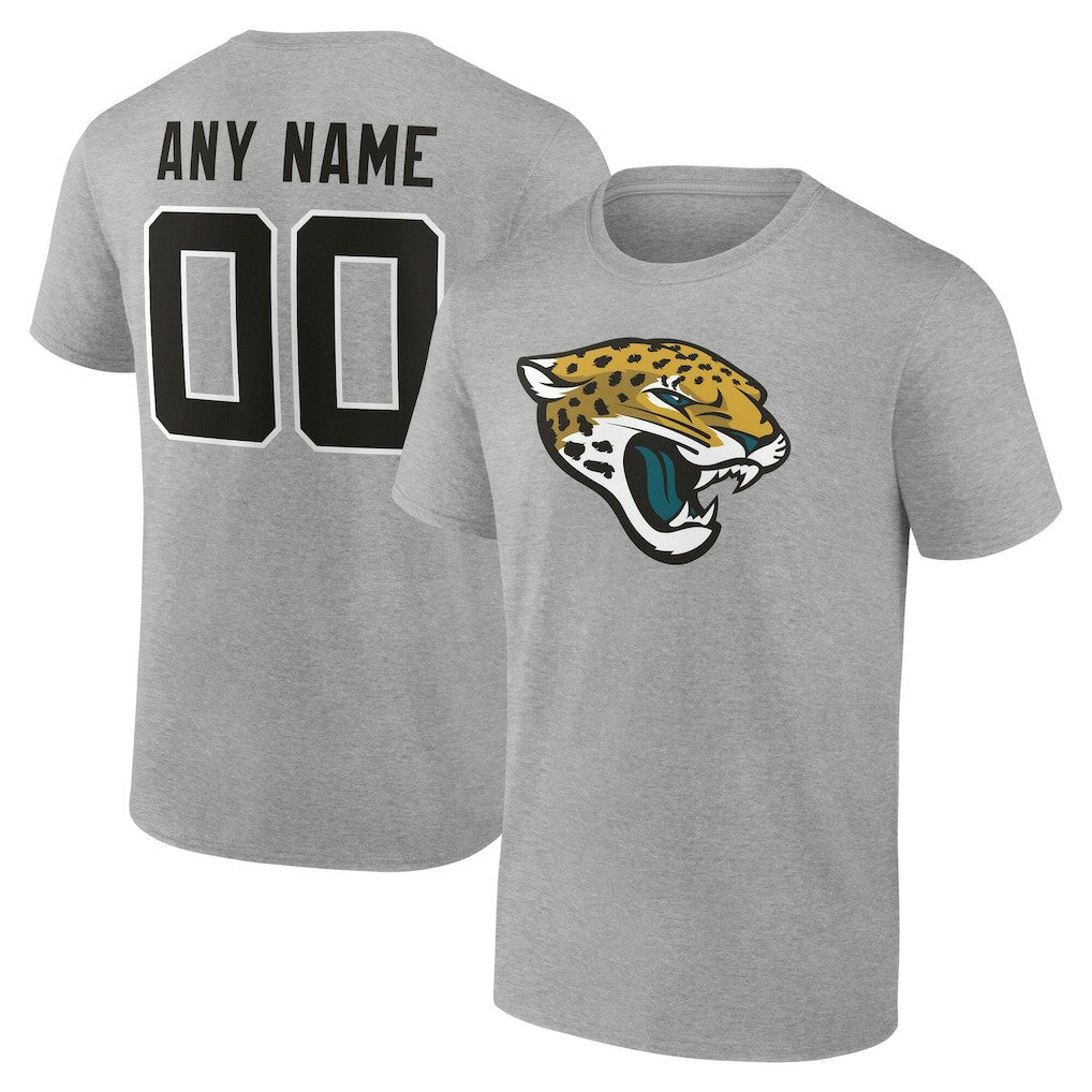 Jacksonville Jaguars Big & Tall Team Authentic Custom T-Shirt - Gray on sale