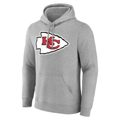 Kansas City Chiefs Big & Tall Team Authentic Custom Hoodie - Gray on sale