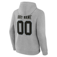 Las Vegas Raiders Big & Tall Team Authentic Custom Hoodie - Gray cheap