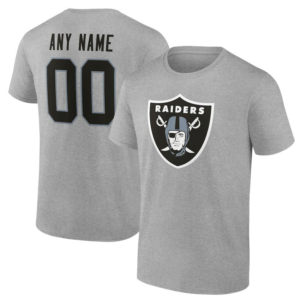 Las Vegas Raiders Big & Tall Team Authentic Custom T-Shirt - Gray outlet