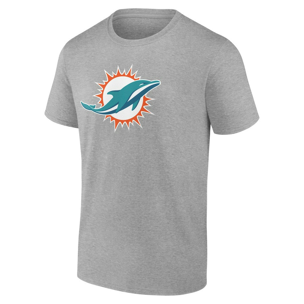 Miami Dolphins Big & Tall Team Authentic Custom T-Shirt - Gray outlet