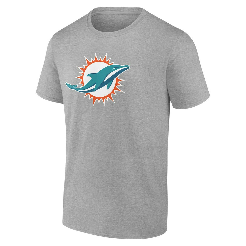 Miami Dolphins Big & Tall Team Authentic Custom T-Shirt - Gray outlet