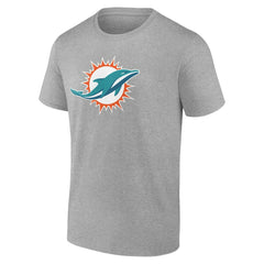 Miami Dolphins Big & Tall Team Authentic Custom T-Shirt - Gray outlet