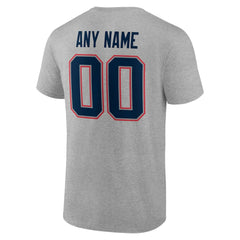 New England Patriots Big & Tall Team Authentic Custom T-Shirt - Gray cheap