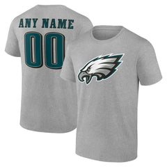 Philadelphia Eagles Big & Tall Team Authentic Custom T-Shirt - Gray discount