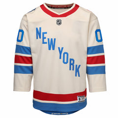 New York Rangers Outerstuff Youth 2026 NHL Winter Classic Premier Custom Jersey - White Jerseys