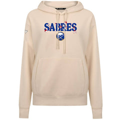Buffalo Sabres Levelwear Women's Festive Holiday Adorn Hoodie - Khaki Hoodies