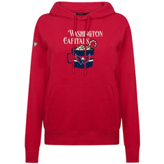 Washington Capitals Levelwear Women's Mellow Holiday Adorn Hoodie - Red Hoodies