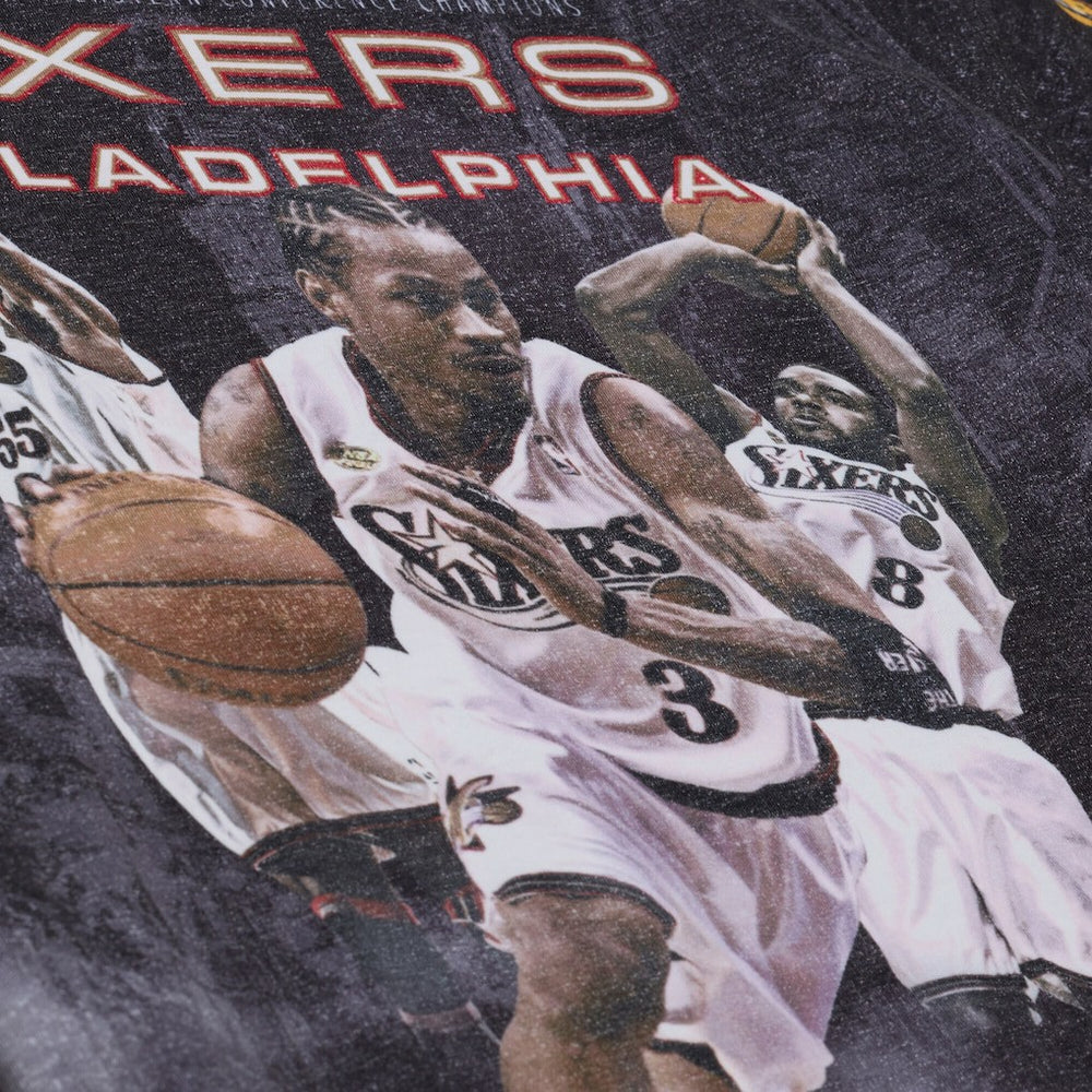 Philadelphia 76ers Hardwood Classics Originals Collection 2000-2001 Team Roster T-Shirt - Black for sale