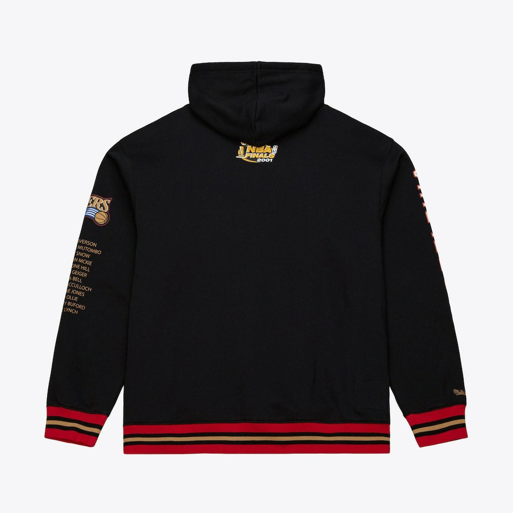 Philadelphia 76ers Hardwood Classics Originals Collection 2000-2001 Team Roster Fleece Hoodie - Black for sale