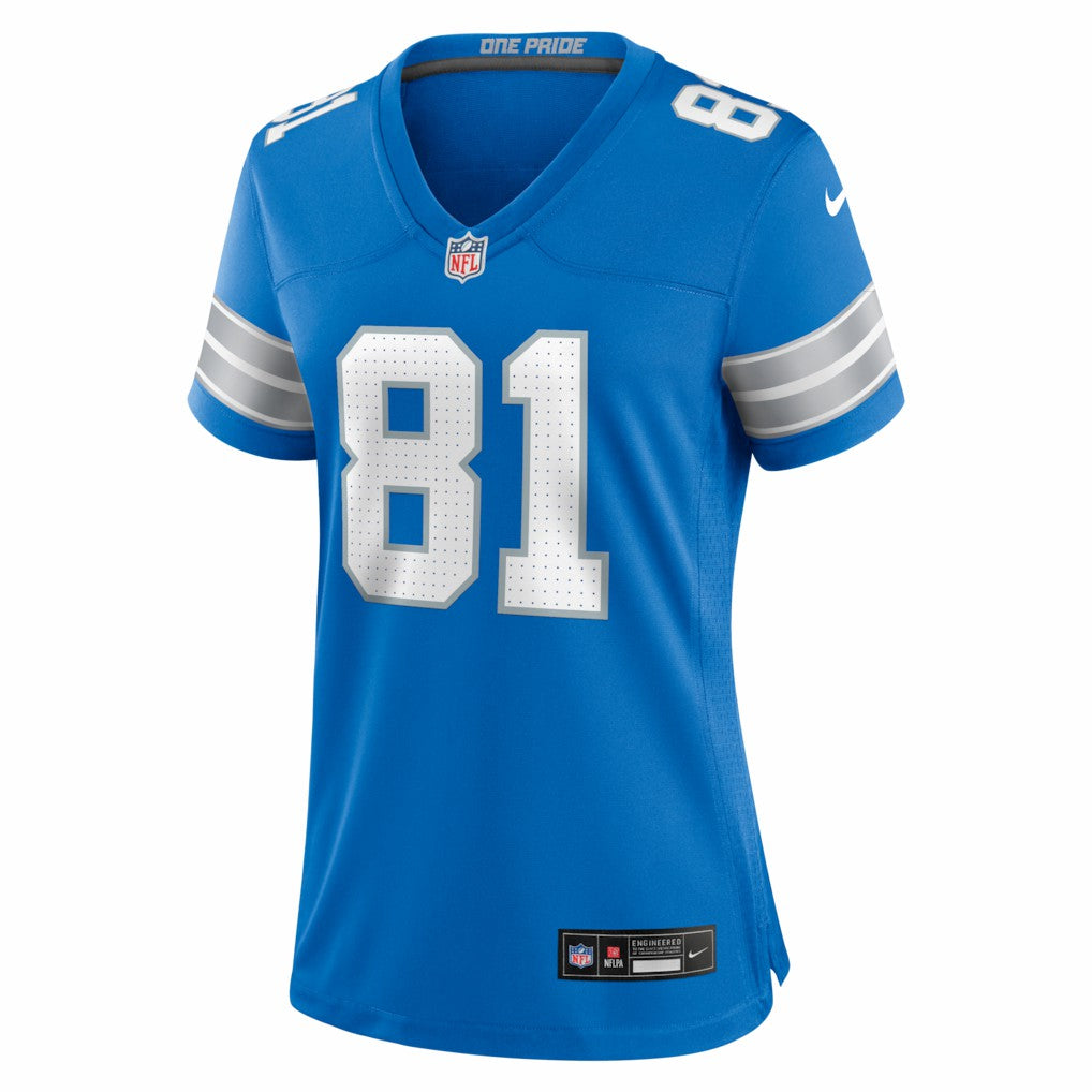 Calvin Johnson Detroit Lions Women's Team Retired Game Jersey - Blue cheap