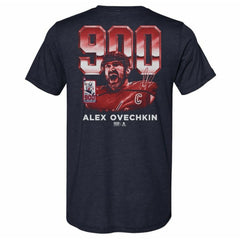 Alexander Ovechkin Washington Capitals 500 Level 900th Career Goal Tri-Blend T-Shirt - Navy T-shirts