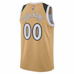 Washington Wizards Unisex 2025/26 City Edition Swingman Custom Jersey - Gold on sale