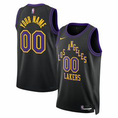 Los Angeles Lakers Unisex 2025/26 City Edition Swingman Custom Jersey - Black discount