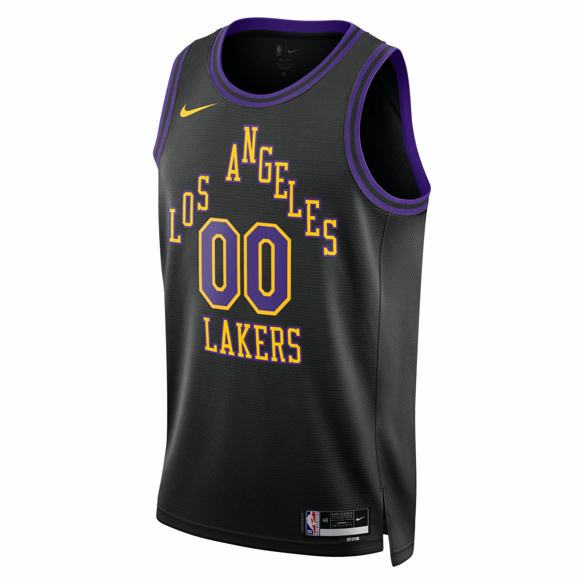 Los Angeles Lakers Unisex 2025/26 City Edition Swingman Custom Jersey - Black discount