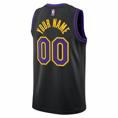 Los Angeles Lakers Unisex 2025/26 City Edition Swingman Custom Jersey - Black discount