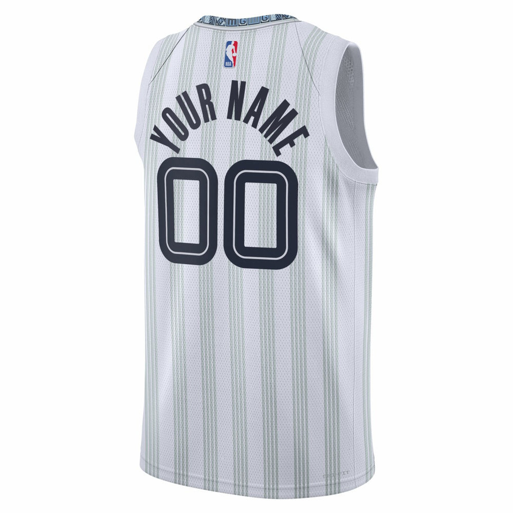 Memphis Grizzlies Unisex 2025/26 City Edition Swingman Custom Jersey - White cheap