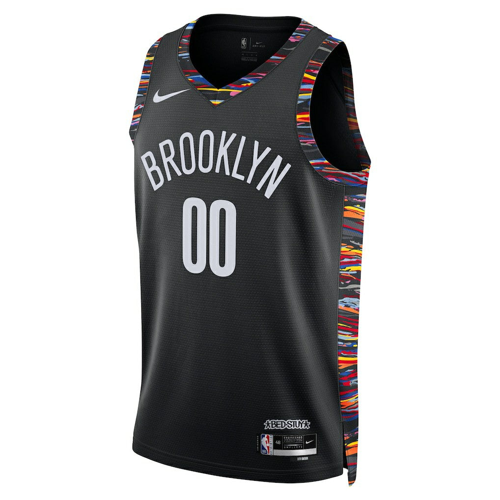 Brooklyn Nets Unisex 2025/26 City Edition Swingman Custom Jersey - Black cheap