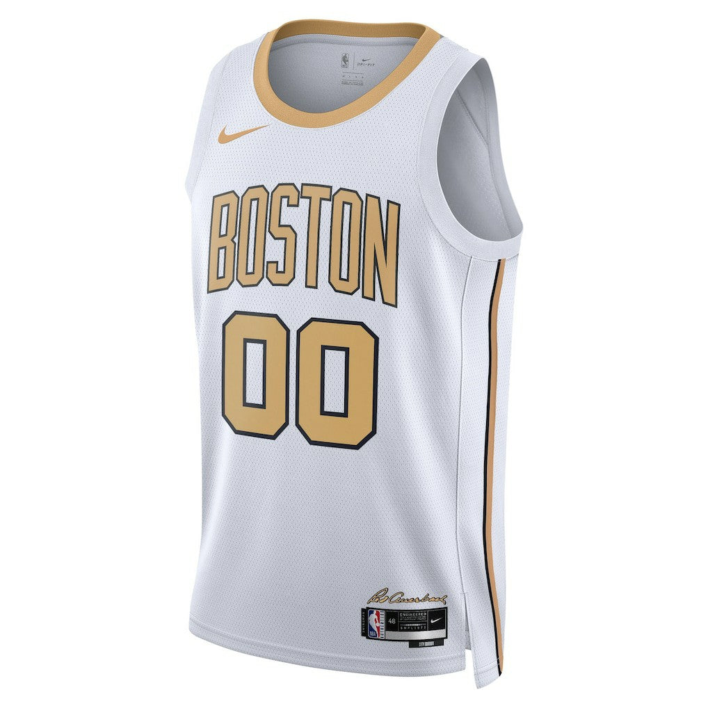 Boston Celtics Unisex 2025/26 City Edition Swingman Custom Jersey - White cheap