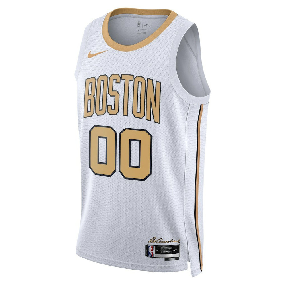 Boston Celtics Unisex 2025/26 City Edition Swingman Custom Jersey - White cheap