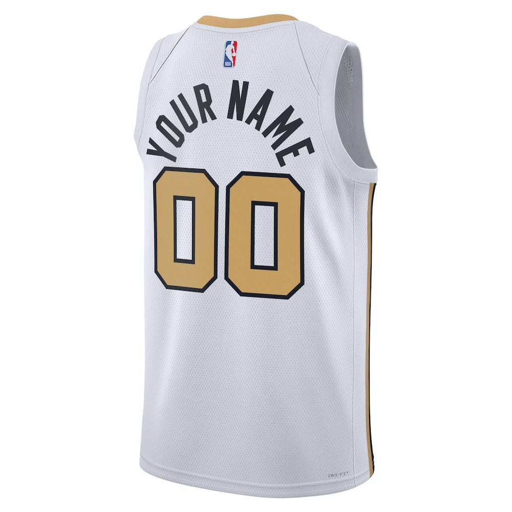 Boston Celtics Unisex 2025/26 City Edition Swingman Custom Jersey - White cheap