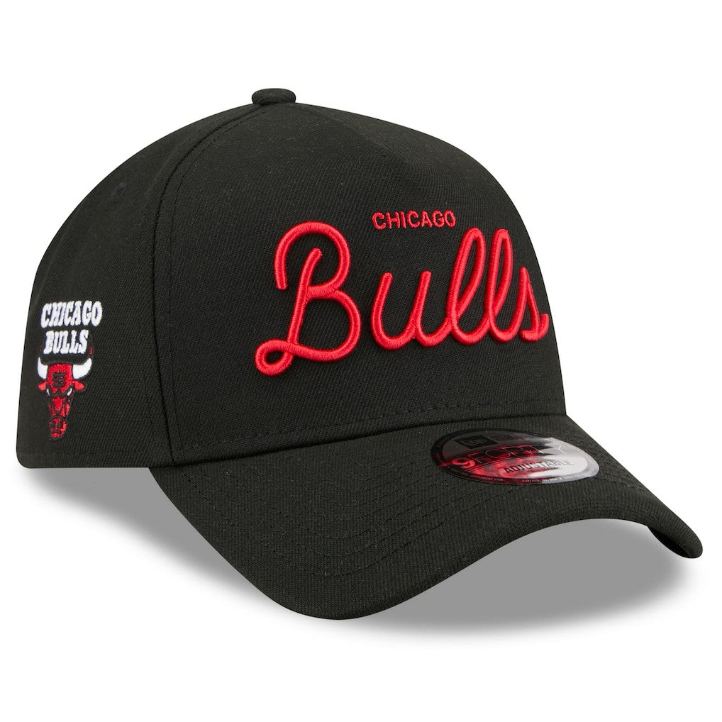 Chicago Bulls x Malbon Golf Unisex 9FORTY A-Frame Adjustable Hat - Black shop