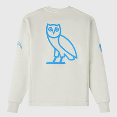 Los Angeles Chargers OVO x NFL Unisex Fleece Sweatshirt - Heather Gray online