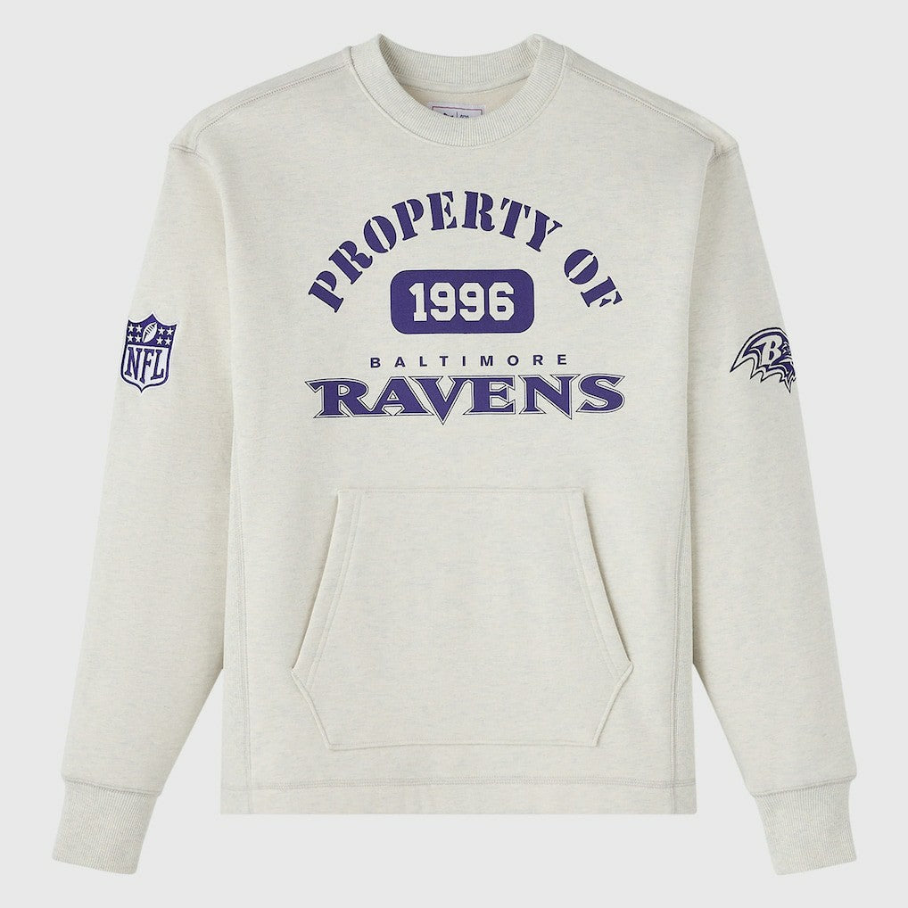 Baltimore Ravens OVO x NFL Unisex Fleece Sweatshirt - Heather Gray discount