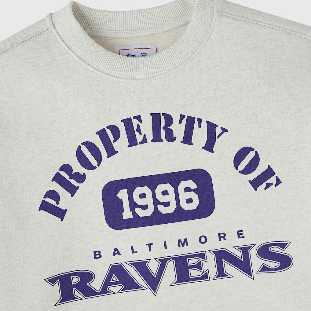 Baltimore Ravens OVO x NFL Unisex Fleece Sweatshirt - Heather Gray discount