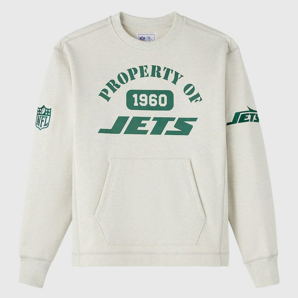 New York Jets OVO x NFL Unisex Fleece Sweatshirt - Heather Gray on sale