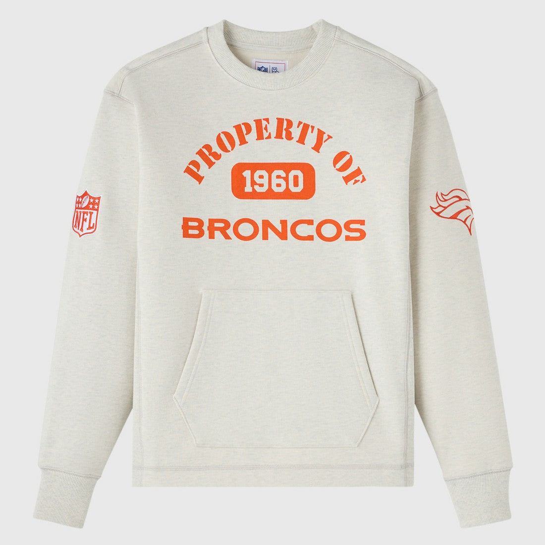 Denver Broncos OVO x NFL Unisex Fleece Sweatshirt - Heather Gray for sale
