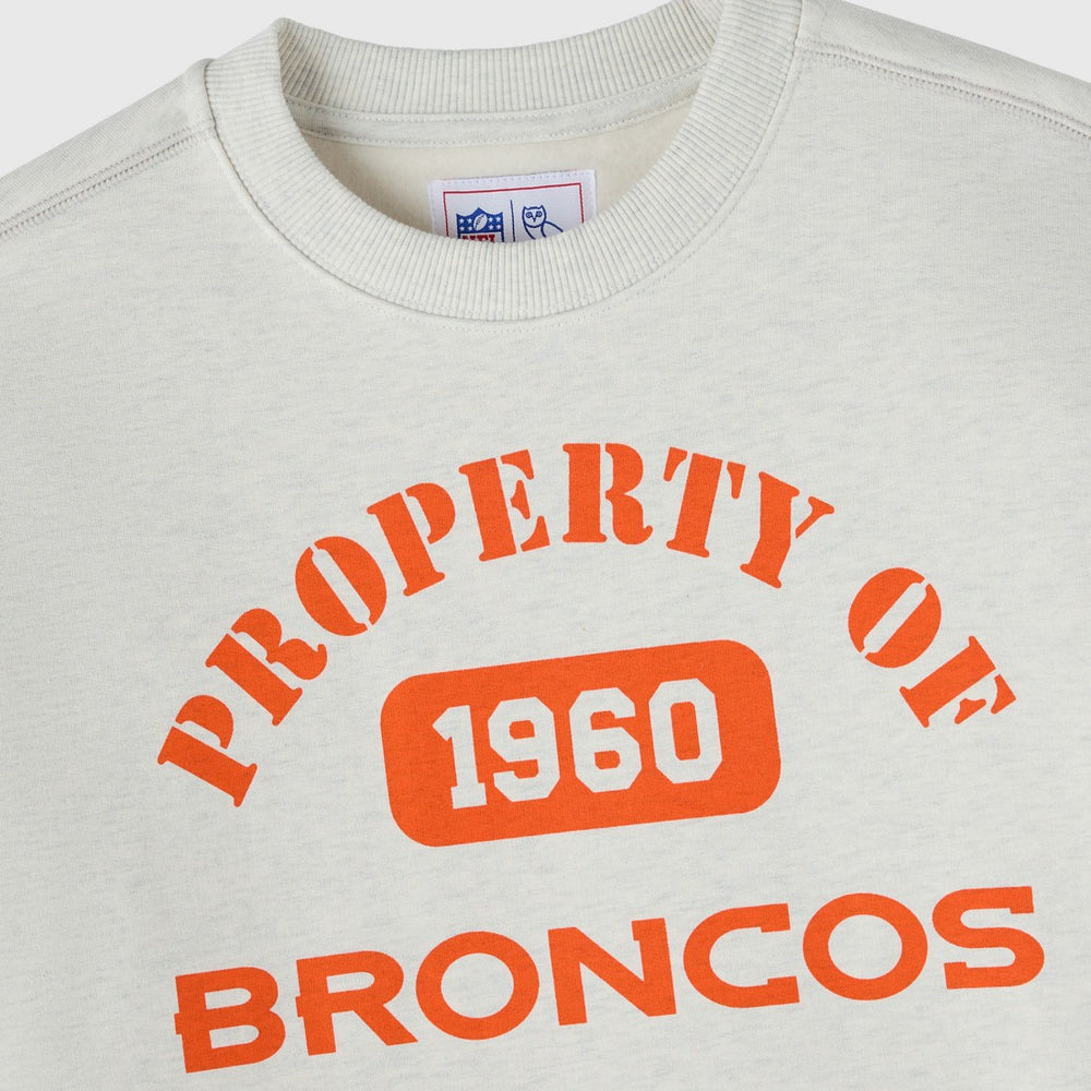 Denver Broncos OVO x NFL Unisex Fleece Sweatshirt - Heather Gray for sale