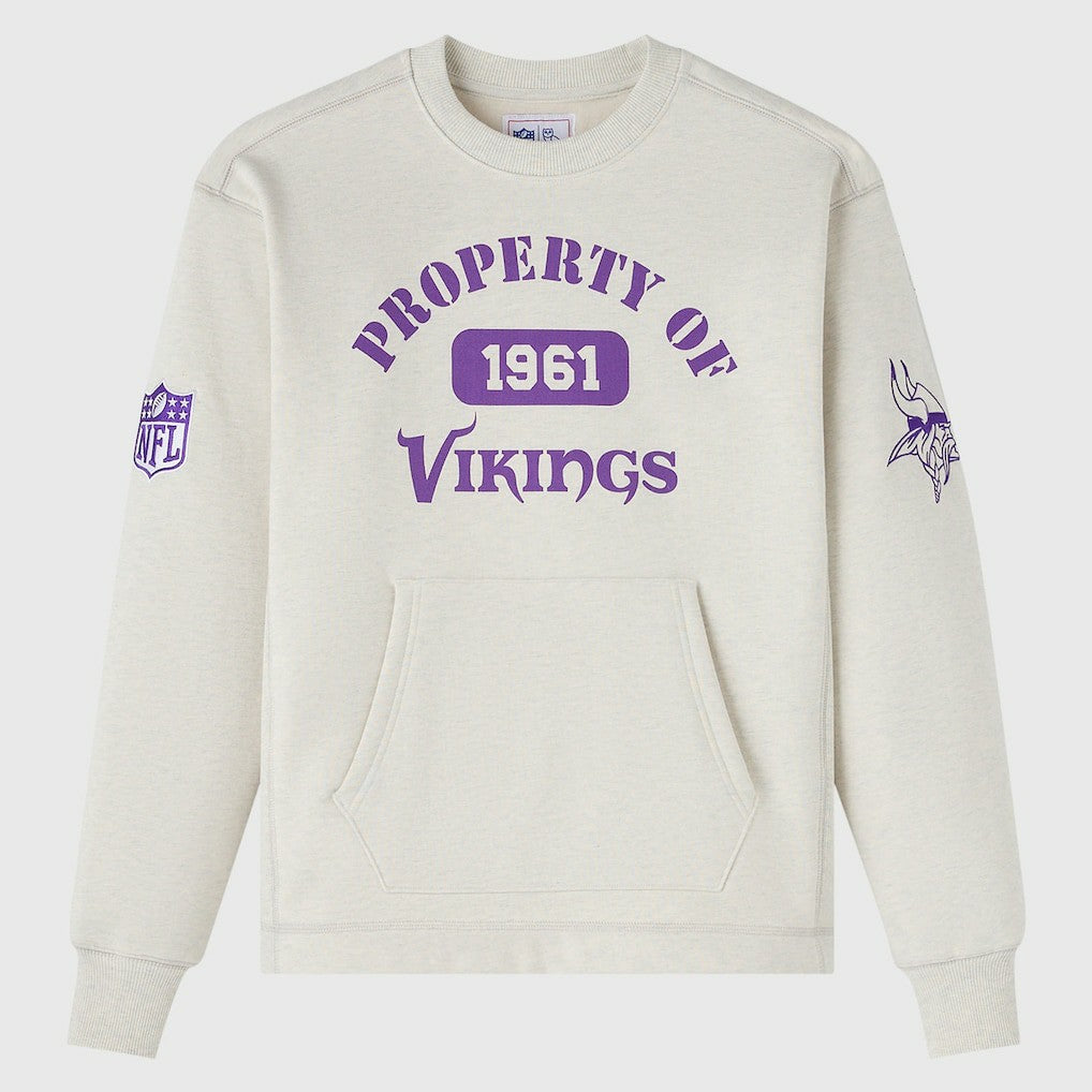 Minnesota Vikings OVO x NFL Unisex Fleece Sweatshirt - Heather Gray cheap