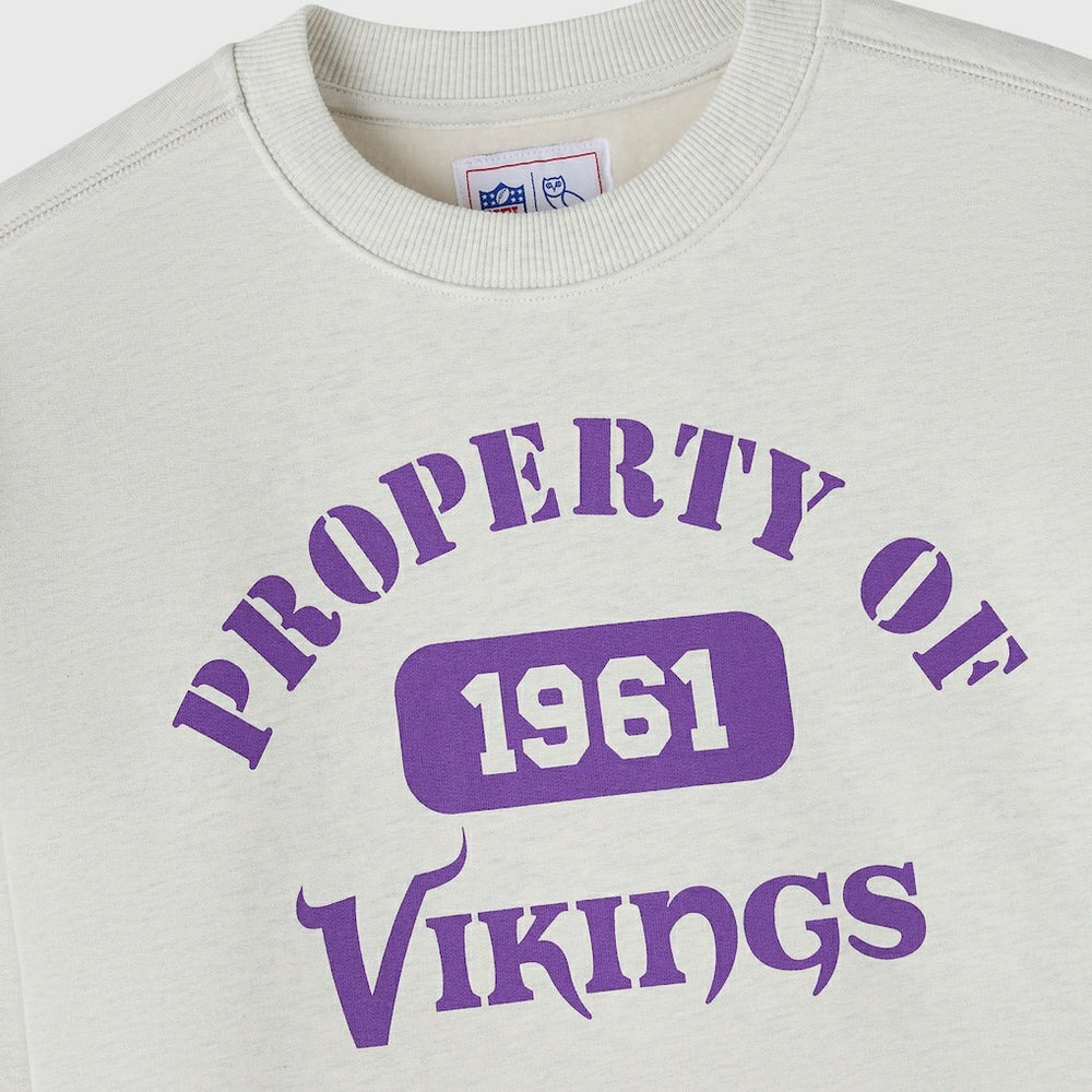 Minnesota Vikings OVO x NFL Unisex Fleece Sweatshirt - Heather Gray cheap