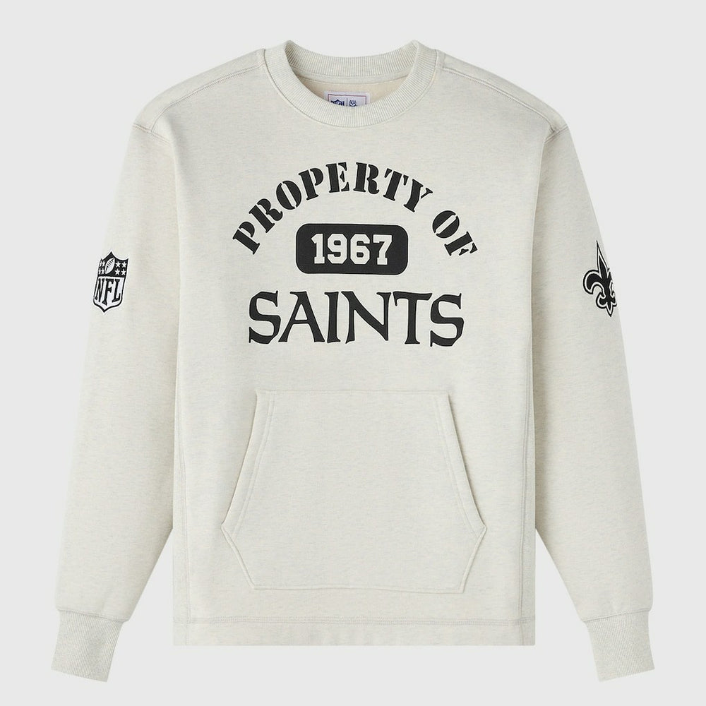 New Orleans Saints OVO x NFL Unisex Fleece Sweatshirt - Heather Gray for sale