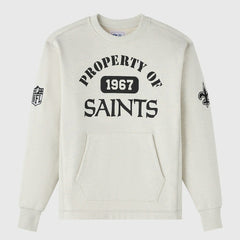New Orleans Saints OVO x NFL Unisex Fleece Sweatshirt - Heather Gray for sale