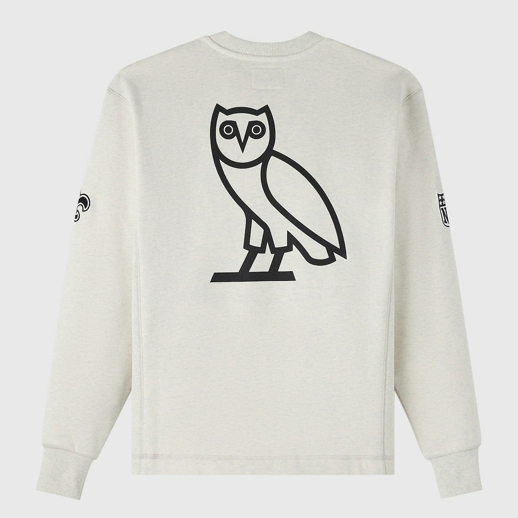 New Orleans Saints OVO x NFL Unisex Fleece Sweatshirt - Heather Gray for sale