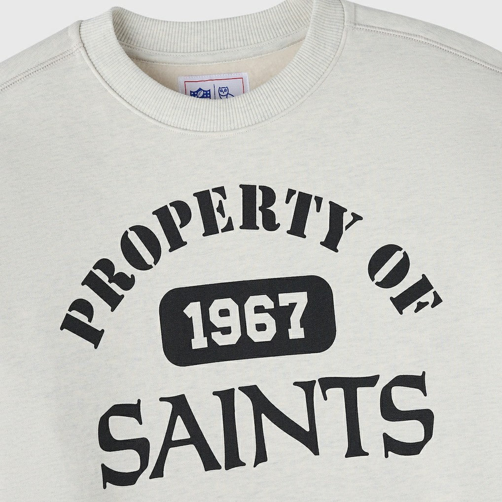 New Orleans Saints OVO x NFL Unisex Fleece Sweatshirt - Heather Gray for sale
