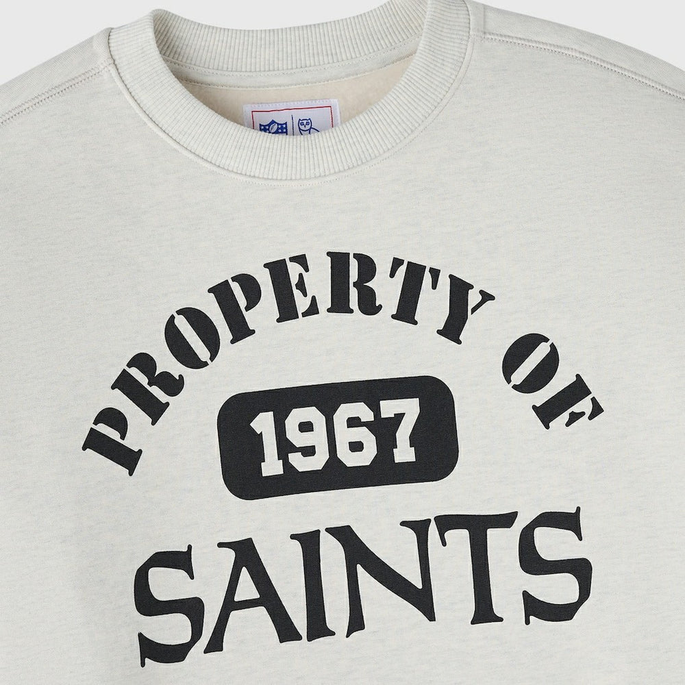New Orleans Saints OVO x NFL Unisex Fleece Sweatshirt - Heather Gray for sale