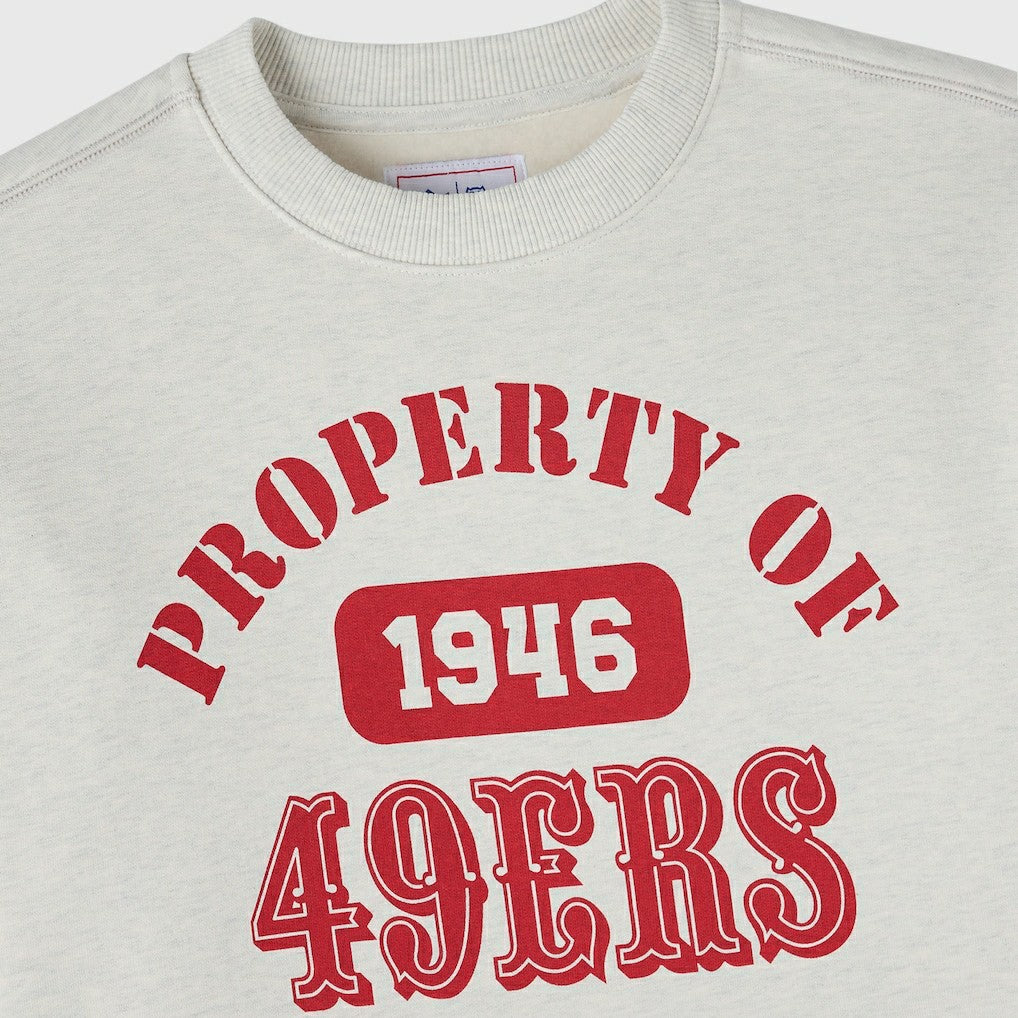 San Francisco 49ers OVO x NFL Unisex Fleece Sweatshirt - Heather Gray on sale