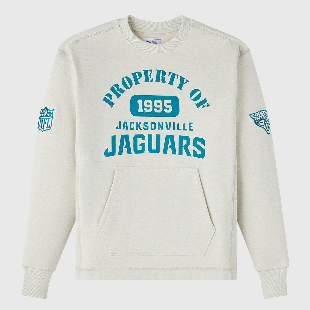 Jacksonville Jaguars OVO x NFL Unisex Fleece Sweatshirt - Heather Gray on sale