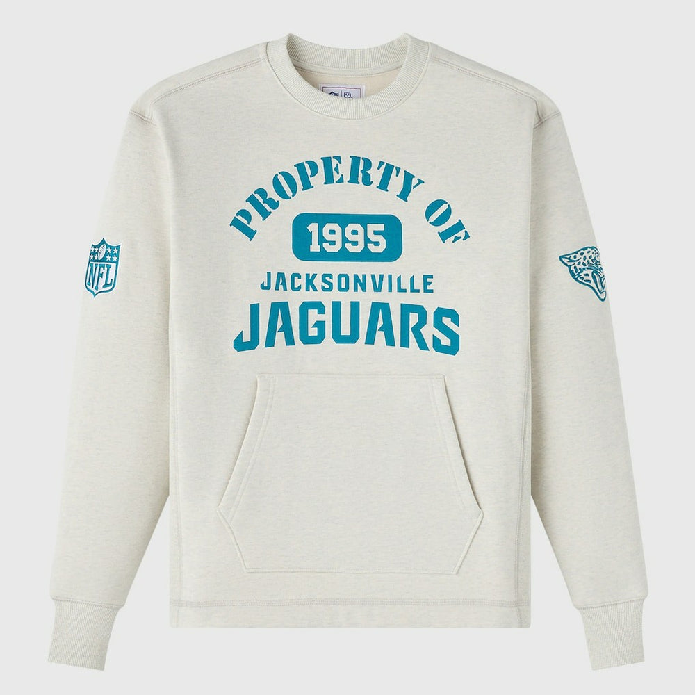 Jacksonville Jaguars OVO x NFL Unisex Fleece Sweatshirt - Heather Gray on sale